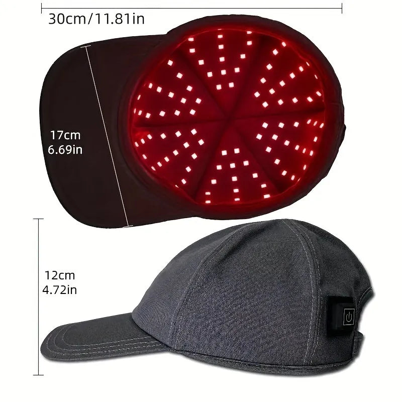 Gorra de Cuidado Capilar con Terapia de Luz Roja Portátil para Llevar