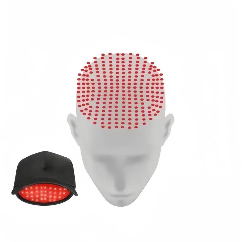 Gorra de Cuidado Capilar con Terapia de Luz Roja Portátil para Llevar