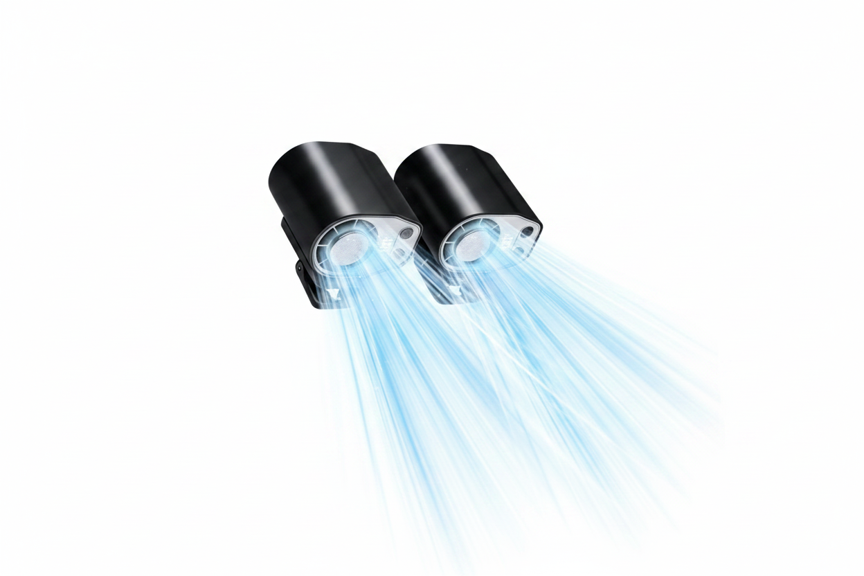 Ventilador doble para coche - imagen profesional